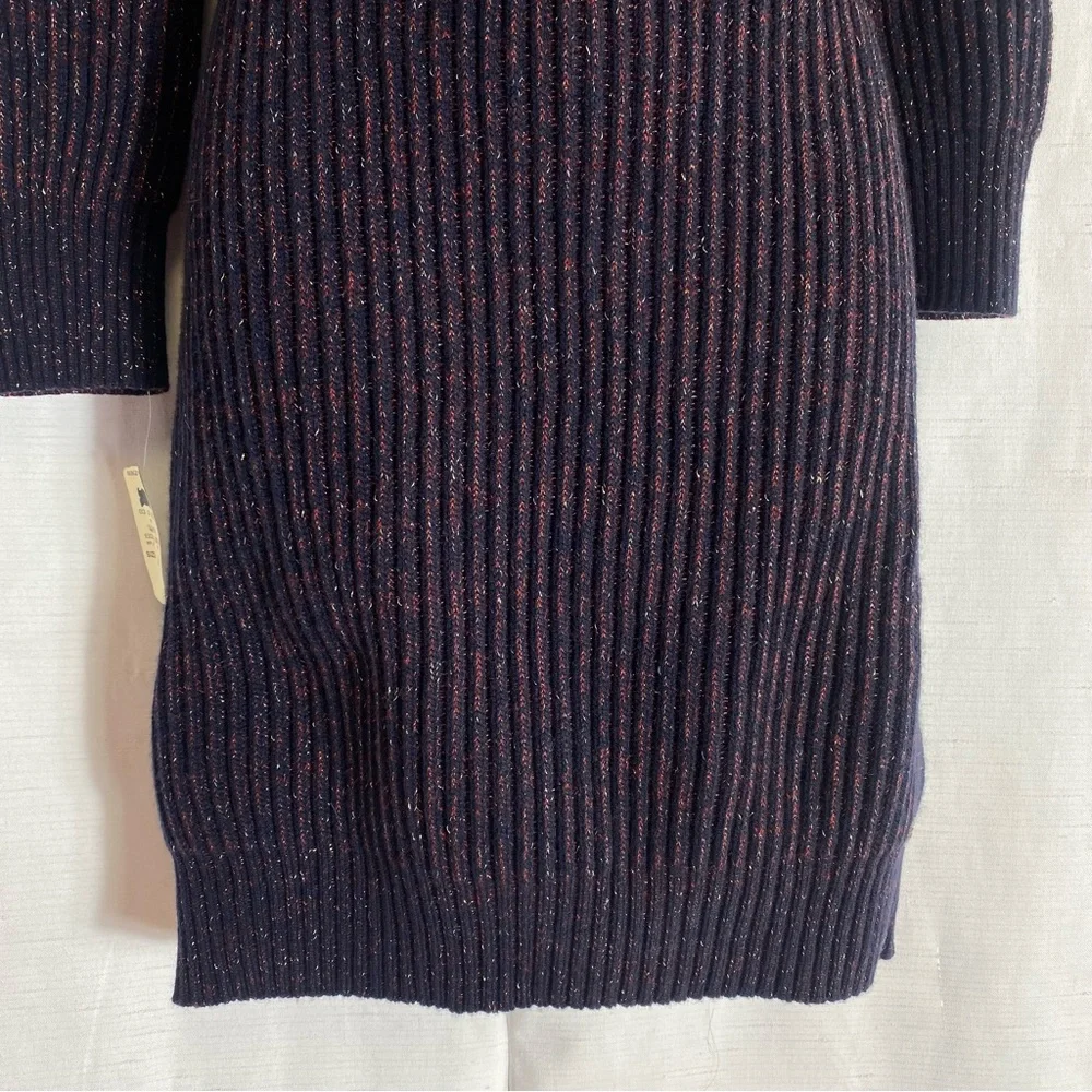 CHANEL DRESSES Roll Neck Sweater Dress Cashmere Blend Size 46 FRANCE